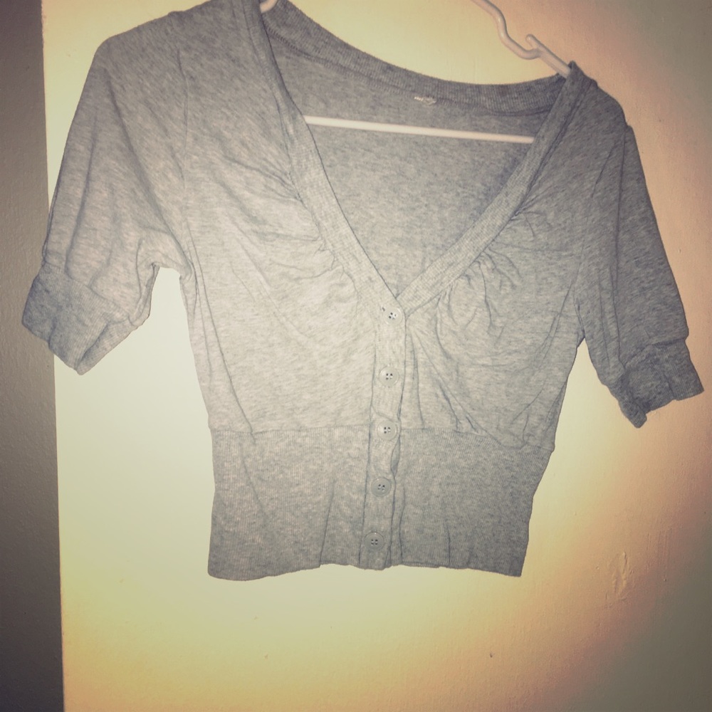 Grey Crop top